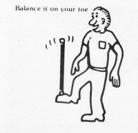 "stick balance"