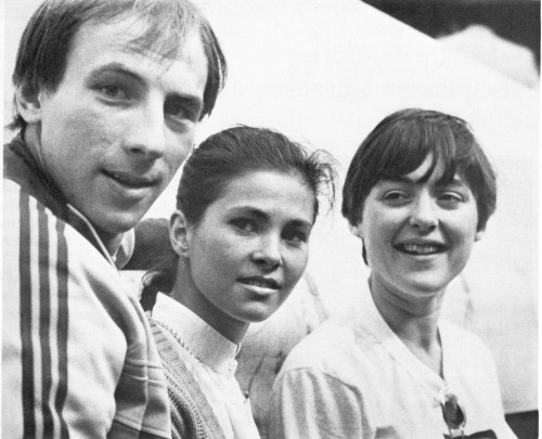 Gregor Popovitch made many new acquaintances during his stay, including these two women.