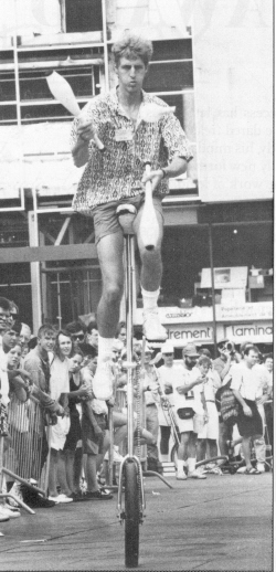 David Lichtenstein unicycle racing the high way 