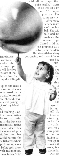 Noelle seemed to take to juggling at a young age.