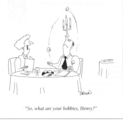 "So, what are your hobbies, Henry?"