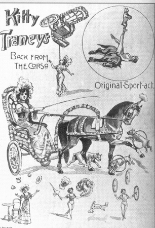 Poster for Kitty Traney, another performer from the Golden Age of Vaudeville.