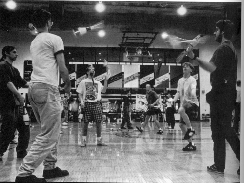 Passing on the floor at the RIT festival. (Nicole Goodhue photo)