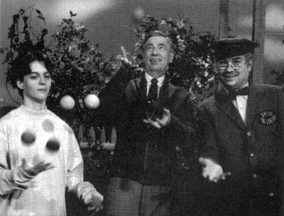Swaim got Mr. Rogers and his assistant into the act! (Richard D. Kelly photo)