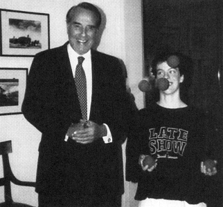Joanne Swain with Bob Dole 