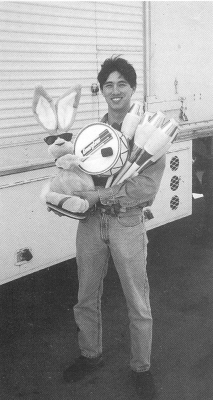 Hart's success includes juggling in a commercial with the Energizer Bunny.