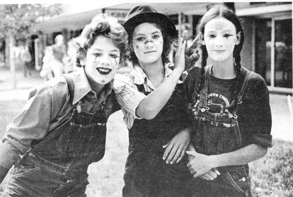 Participants in Trollwood Park's Theatre Arts Program, a big part of summer culture in Fargo-Moorhead, ham it up during last year's street fair.