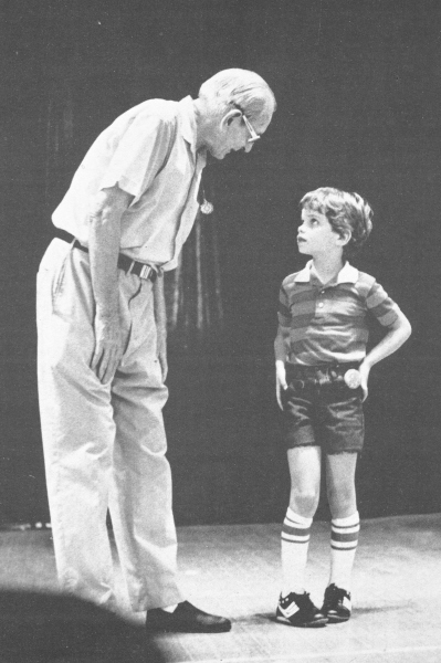 Symbolically, Bobby May (l) and Anthony Gatto on stage after the competitions represented the past and future of the IJA brought together in Cleveland.