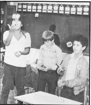Students (l-r) Richard Castro, Gary Nicolaus and Juan Esteves.