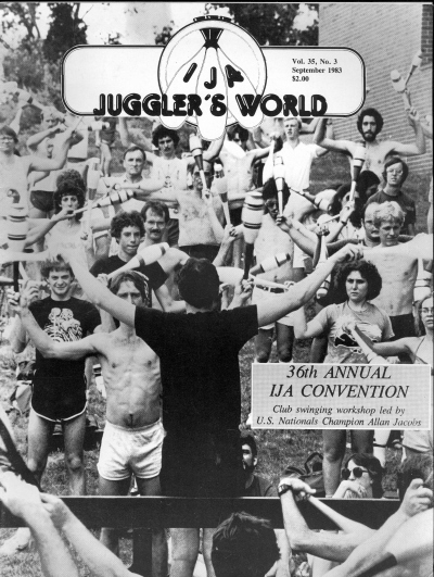 On the Cover:  36th Annual IJA Convention - Club swinging workshop led by U.S. Nationals Champion Allan Jacobs.