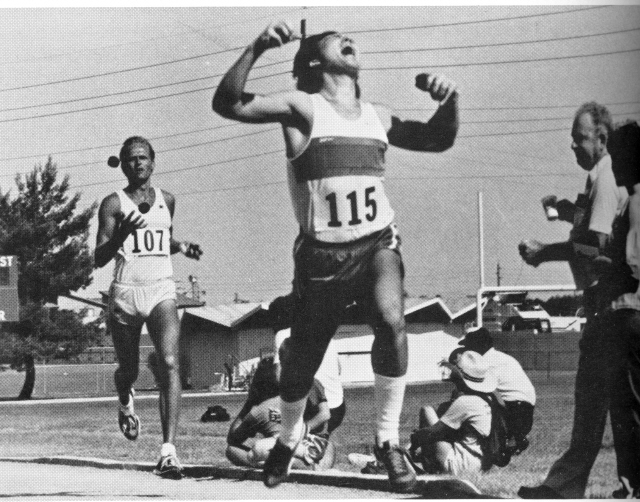 Albert Lucas wins 100-meter joggling event 