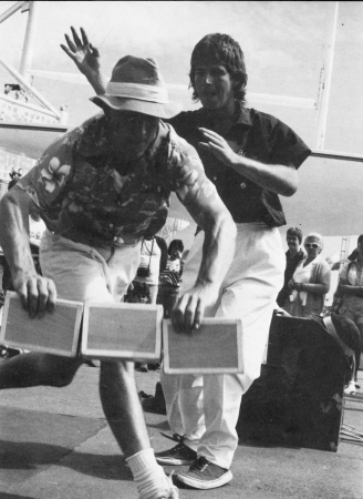 Circus Shmirkus and their box routine - Fred Stinson takes them away from Steve Westren.