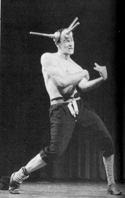 Gerd von Mobile, aka "Suckerman", in the public show (Karin Hertzer photo)