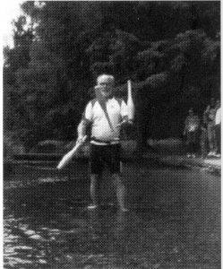 Ritt Rittenhouse at the headwaters of the Mississippi