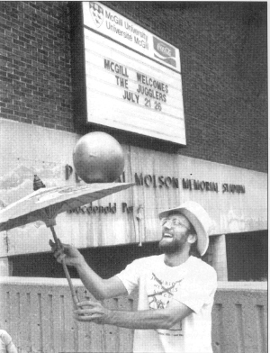 Andrew Conway outside Molson Gym.