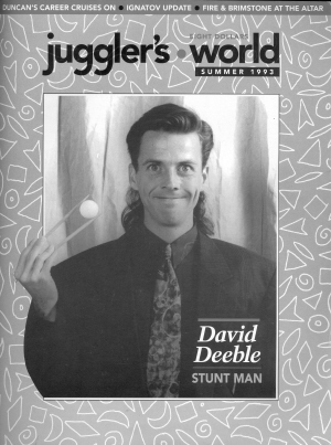 David Deeble will use anything to get a laugh  and that's not easy! (Photo by Bill Deeble)