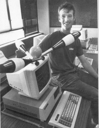 Carstens and his juggling computer.