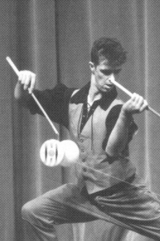 Donald Grant with his diabolo mastery in the Cascade show (Csiszar "The Great Ballini" photo)