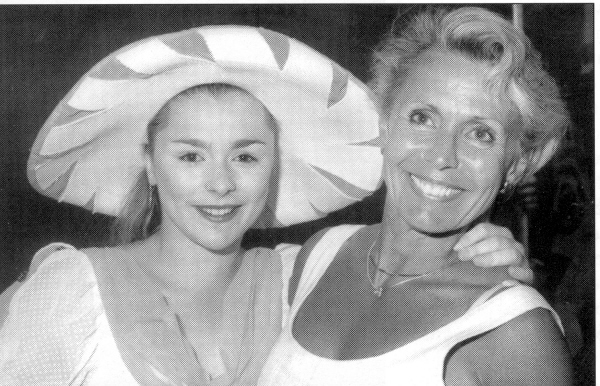 Champion Francoise Rochais (l) celebrates with choreographer Francoise Noblesse (Bill Giduz photo)