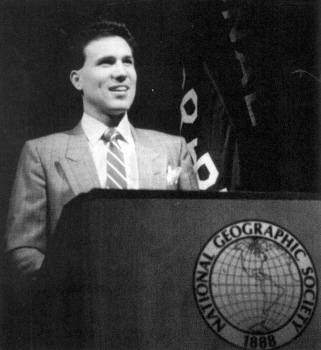 Lucas gave an invited address on "4,000 Years of Juggling" at the headquarters of the National Geographic Society in 1989.