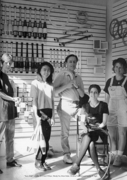 "Team Dube' " includes (l--r) Carol Wilson, Wendy Hui, Brian Dube', Christine Frederick and Carolyn D. Light