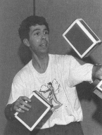 Dan Holzman, one of the pros who haunt the late night gym floor. (David L. Smith photo)