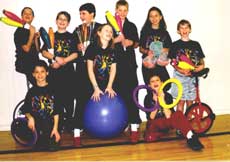 Levity youth juggling group